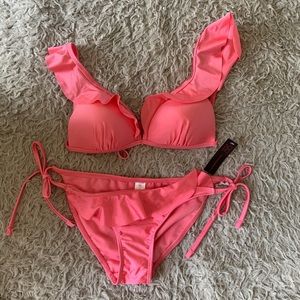 Pink Ruffle Bikini